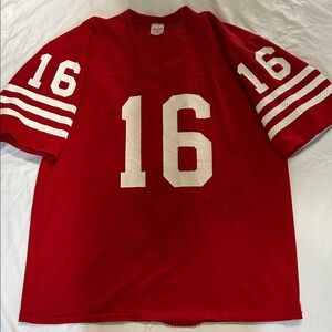 Joe Montana Rawlings Football Jersey with Number 16
